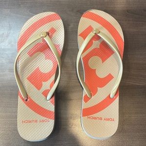 Tory Burch Flip Flops size 10